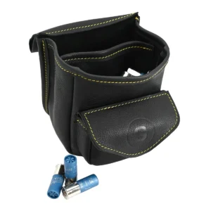 SWATCOM Black Leather Shotgun Cartridge Pouch